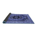 Sideview of Oriental Blue Industrial Rug, urb2650blu