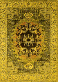 Oriental Yellow Industrial Rug, urb2650yw