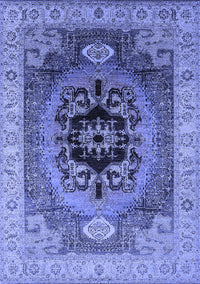 Oriental Blue Industrial Rug, urb2650blu