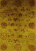 Oriental Yellow Industrial Rug, urb2651yw