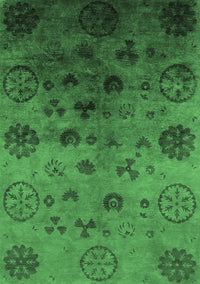 Oriental Emerald Green Industrial Rug, urb2651emgrn