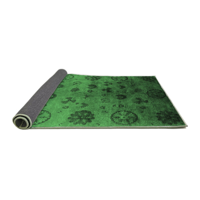 Sideview of Oriental Emerald Green Industrial Rug, urb2651emgrn