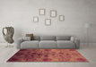 Machine Washable Oriental Orange Industrial Area Rugs in a Living Room, wshurb2651org