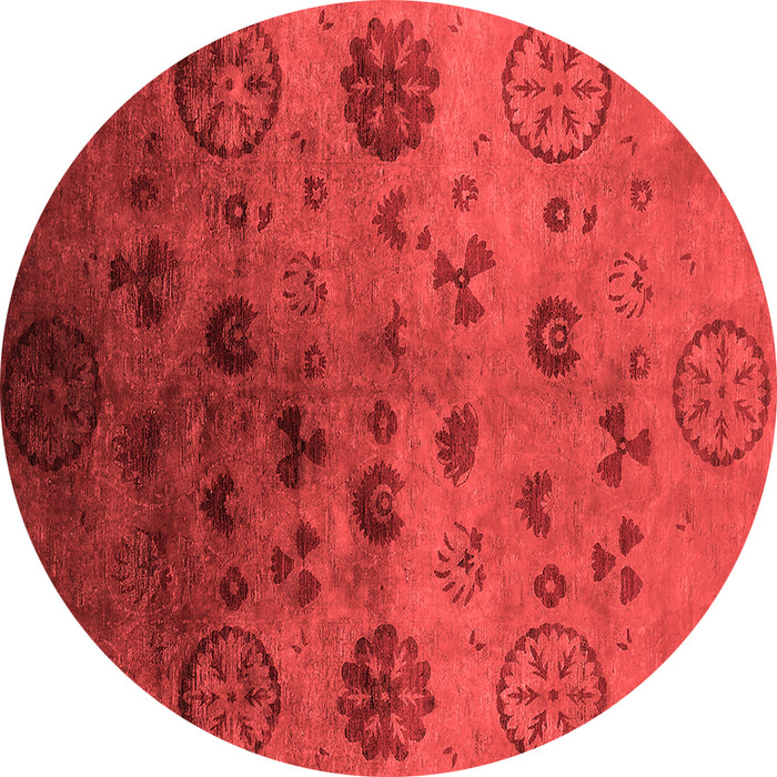 Machine Washable Oriental Red Industrial Rug, wshurb2651red