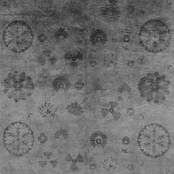 Machine Washable Oriental Gray Industrial Rug, wshurb2651gry