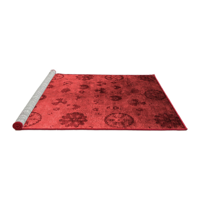 Industrial Red Washable Rugs