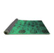 Sideview of Oriental Green Industrial Rug, urb2651grn