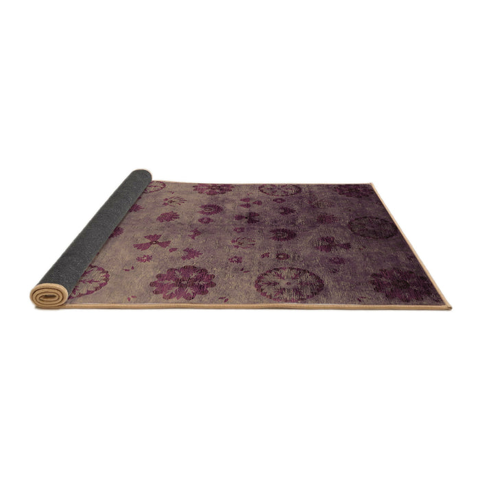 Sideview of Oriental Brown Industrial Rug, urb2651brn