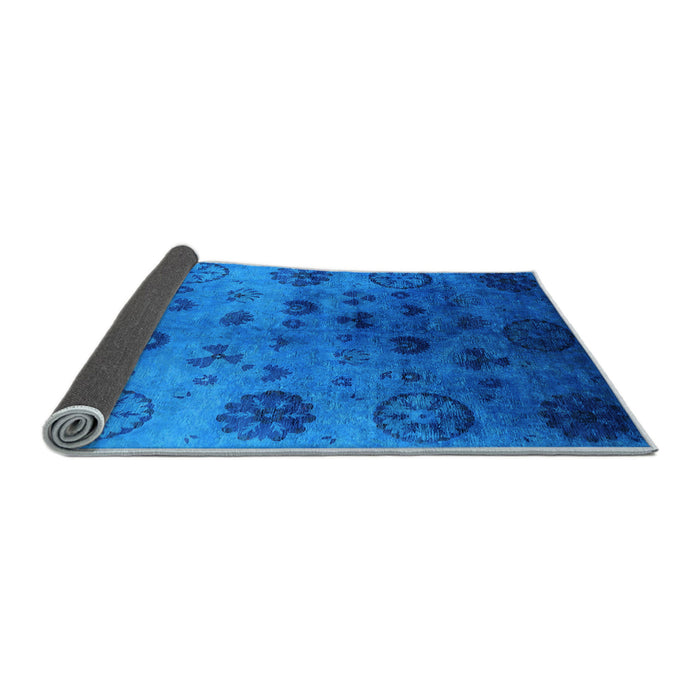 Sideview of Oriental Light Blue Industrial Rug, urb2651lblu