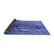 Sideview of Oriental Blue Industrial Rug, urb2652blu