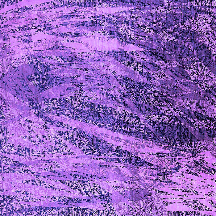 Square Machine Washable Oriental Purple Industrial Area Rugs, wshurb2652pur