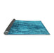 Sideview of Oriental Light Blue Industrial Rug, urb2652lblu