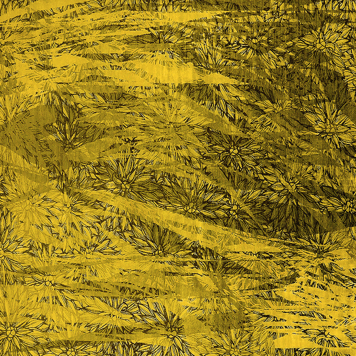 Square Oriental Yellow Industrial Rug, urb2652yw