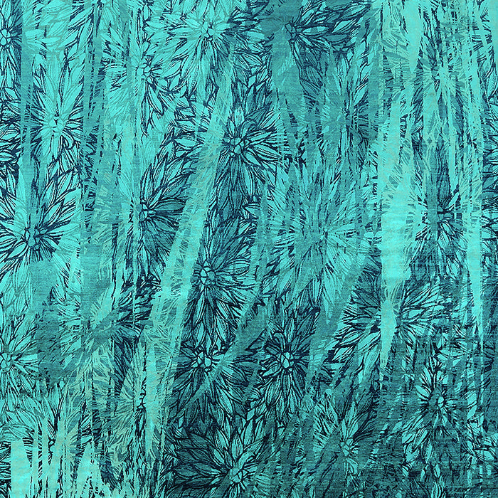 Oriental Turquoise Industrial Rug, urb2652turq