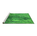 Sideview of Machine Washable Oriental Green Industrial Area Rugs, wshurb2652grn