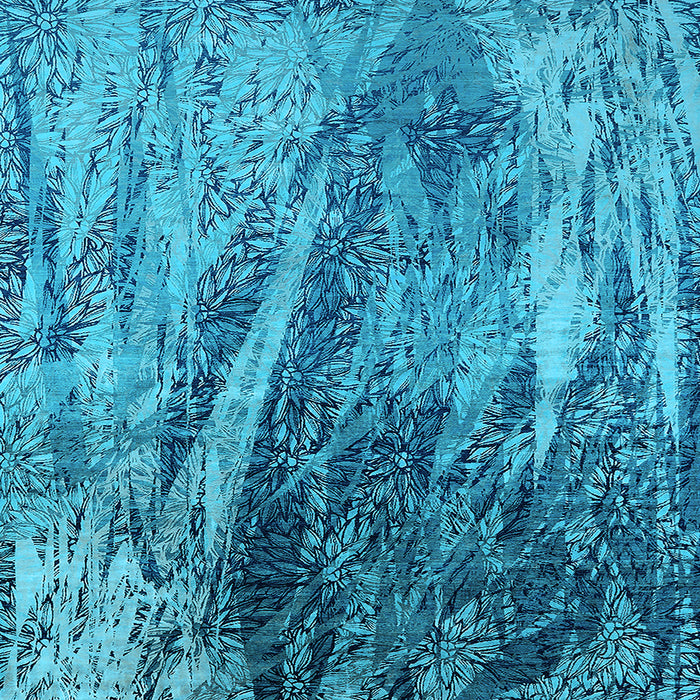 Square Oriental Light Blue Industrial Rug, urb2652lblu