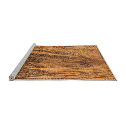 Sideview of Machine Washable Oriental Orange Industrial Area Rugs, wshurb2652org