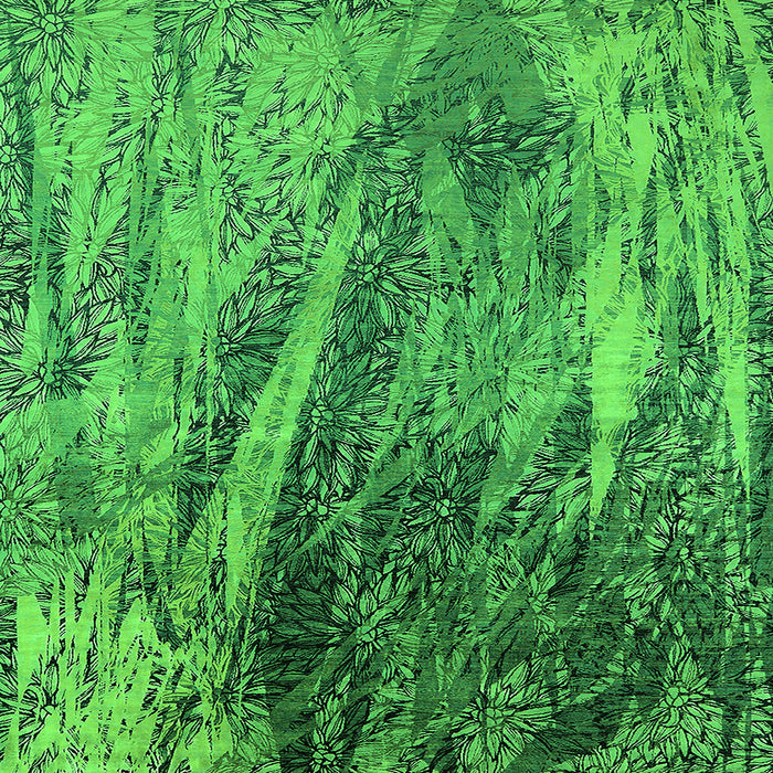 Square Oriental Green Industrial Rug, urb2652grn