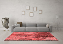 Industrial Red Washable Rugs