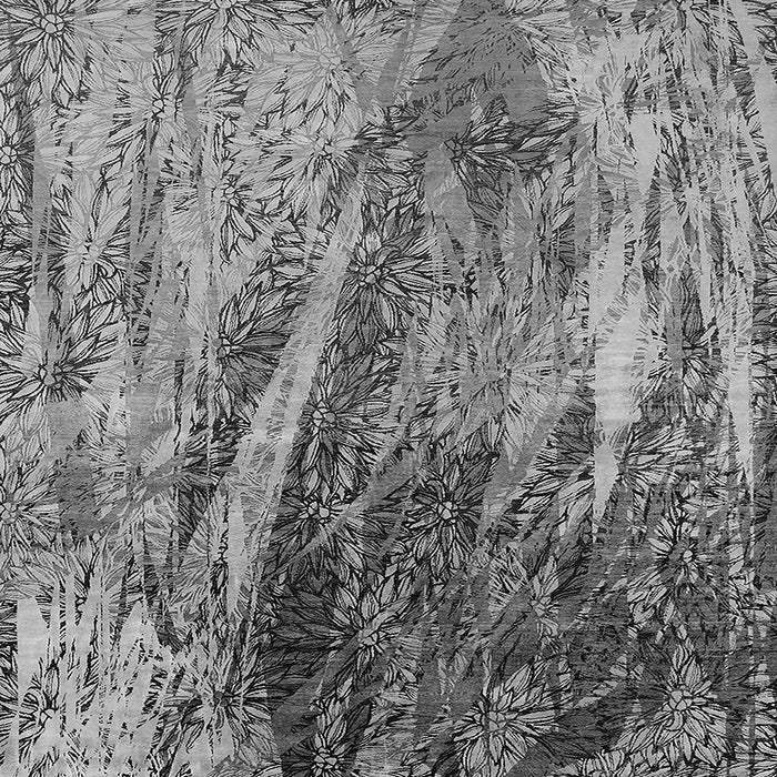 Square Oriental Gray Industrial Rug, urb2652gry