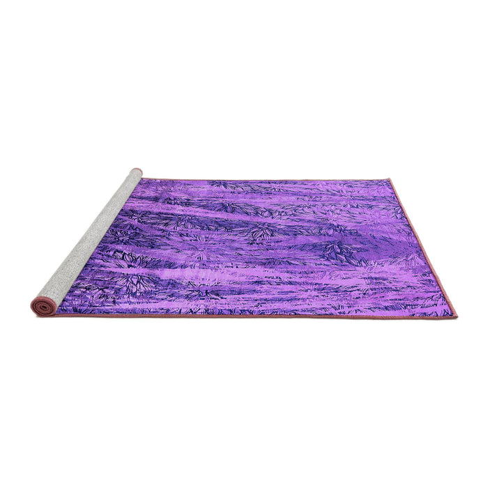 Sideview of Machine Washable Oriental Purple Industrial Area Rugs, wshurb2652pur