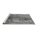 Sideview of Machine Washable Oriental Gray Industrial Rug, wshurb2652gry