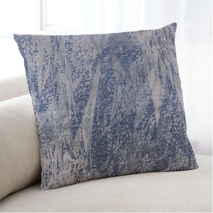 Lifestyle Image of Mid-Century Modern Urban Square Purple Navy Blue Throw Pillow, 18 inch by 18 inch, pwurb2652