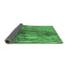 Sideview of Oriental Emerald Green Industrial Rug, urb2652emgrn