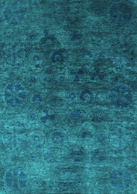 Oriental Turquoise Industrial Rug, urb2653turq