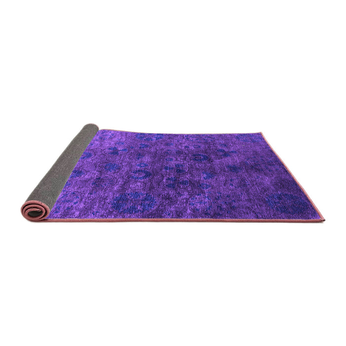 Sideview of Oriental Purple Industrial Rug, urb2653pur