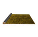 Sideview of Oriental Yellow Industrial Rug, urb2653yw