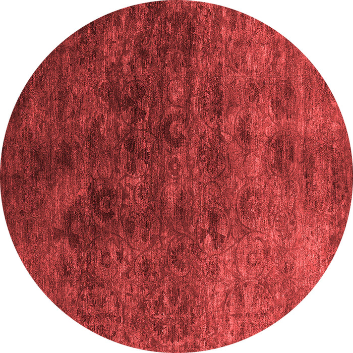 Machine Washable Oriental Red Industrial Rug, wshurb2653red