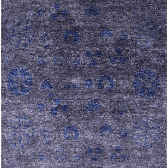 Mid-Century Modern Blue Oriental Rug, urb2653