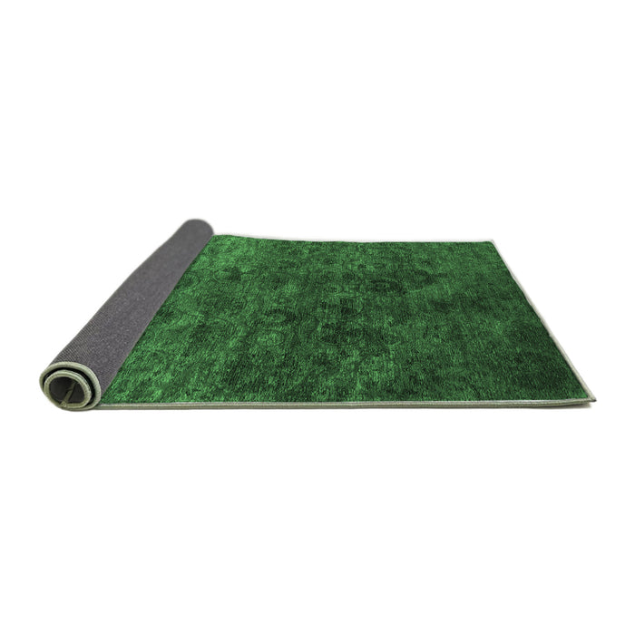 Sideview of Oriental Emerald Green Industrial Rug, urb2653emgrn