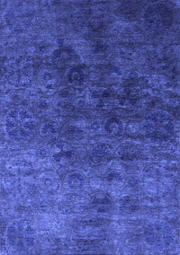 Oriental Blue Industrial Rug, urb2653blu