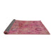 Sideview of Mid-Century Modern Red Oriental Rug, urb2654