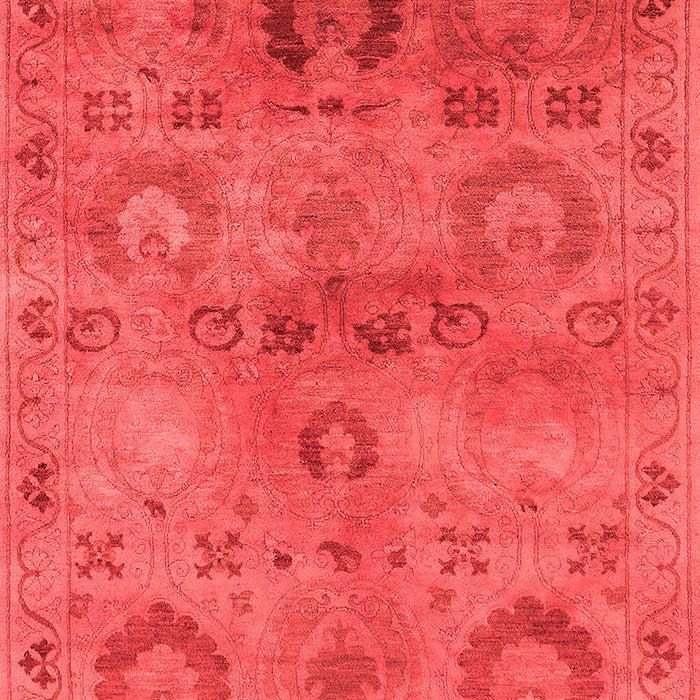 Machine Washable Oriental Red Industrial Rug, wshurb2654red