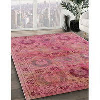 Mid-Century Modern Red Oriental Rug, urb2654