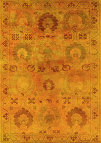 Oriental Yellow Industrial Rug, urb2654yw