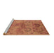 Sideview of Machine Washable Oriental Brown Industrial Rug, wshurb2654brn