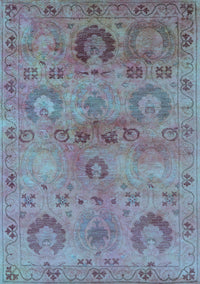 Oriental Light Blue Industrial Rug, urb2654lblu