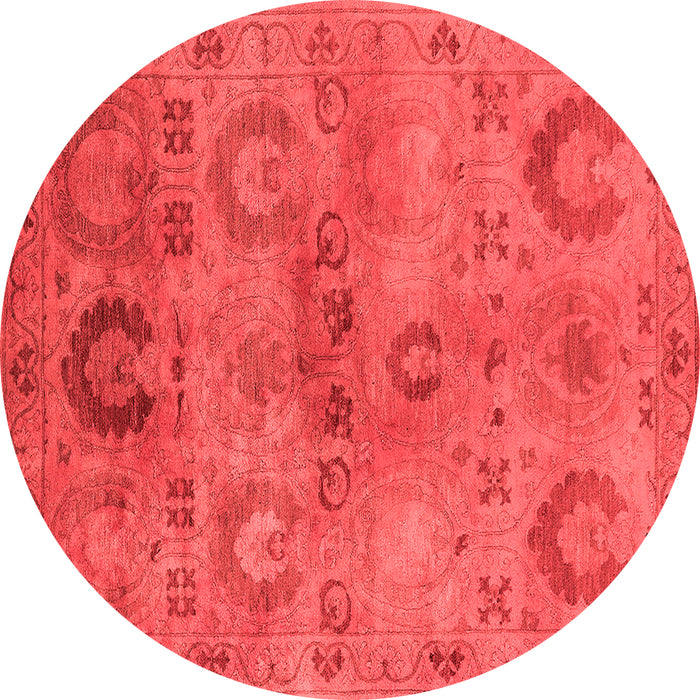 Machine Washable Oriental Red Industrial Rug, wshurb2654red