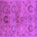 Square Oriental Purple Industrial Rug, urb2654pur