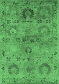 Oriental Emerald Green Industrial Rug, urb2654emgrn