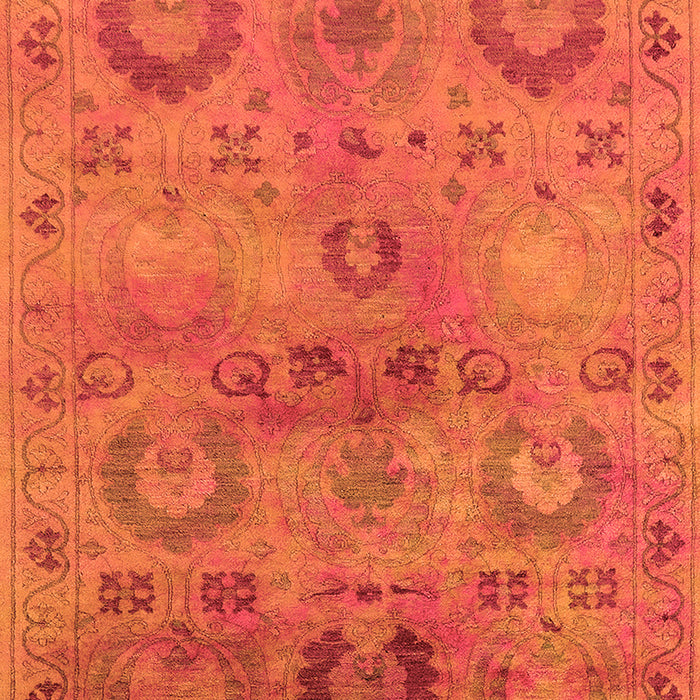 Oriental Orange Industrial Rug, urb2654org