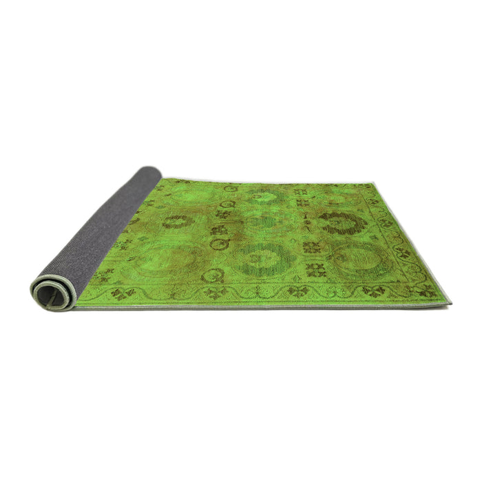 Sideview of Oriental Green Industrial Rug, urb2654grn