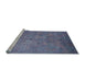 Sideview of Machine Washable Industrial Modern Light Purple Blue Rug, wshurb2655