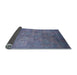 Sideview of Mid-Century Modern Light Purple Blue Oriental Rug, urb2655