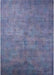 Mid-Century Modern Light Purple Blue Oriental Rug, urb2655