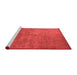 Industrial Red Washable Rugs